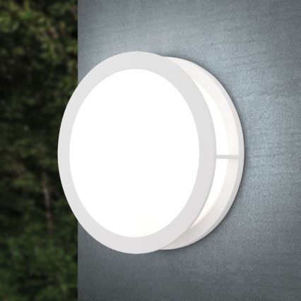 Orion - Outdoor luminaire HENRY 2xE27/15W/230V Ø 30 cm IP44 white