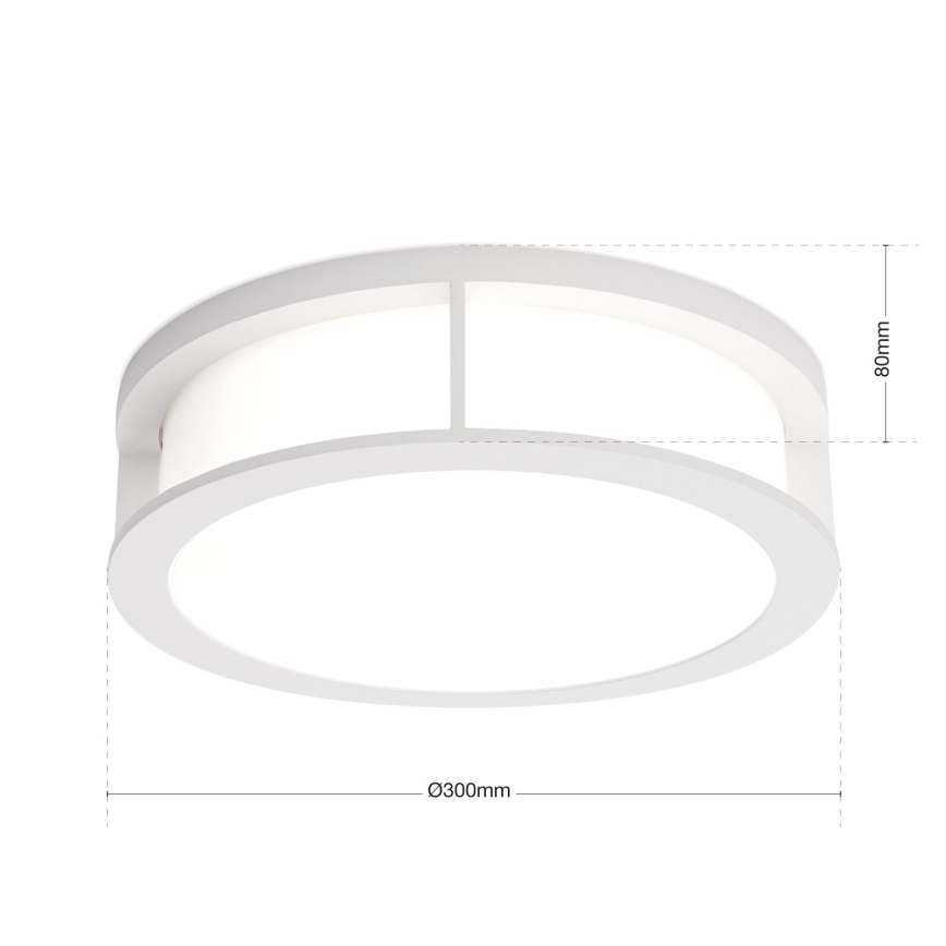Orion - Outdoor luminaire HENRY 2xE27/15W/230V Ø 30 cm IP44 white