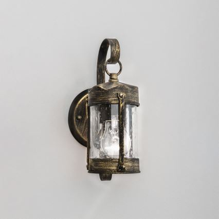 Outdoor wall light TAVERNA 1xE27/60W/230V IP23 bronze/patina