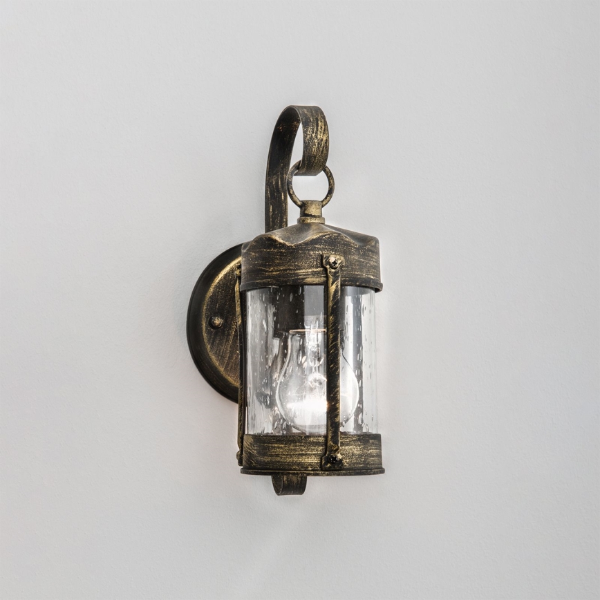 Outdoor wall light TAVERNA 1xE27/60W/230V IP23 bronze/patina