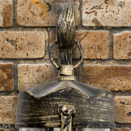 Outdoor wall light TAVERNA 1xE27/60W/230V IP23 bronze/patina