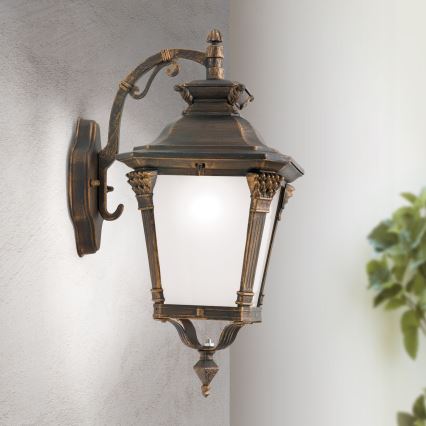 AIKO Outdoor Wall Light 1xE27/60W/230V IP23 Bronze/Patina