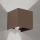 Orion - Outdoor wall light with motion and dusk sensor CUBE-S LED/13W/230V IP54 brown
