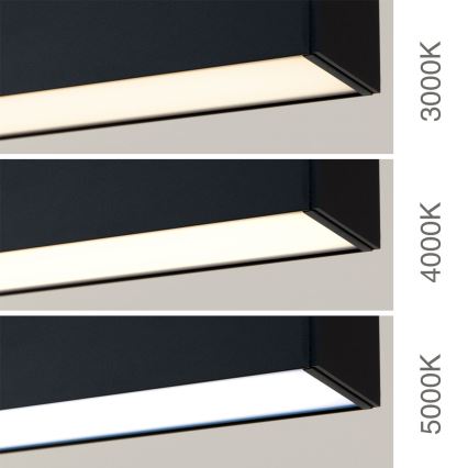 LED Ceiling/Pendant Light 2-in-1 PALKKI LED/38W/230V 3000/4000/5000K black