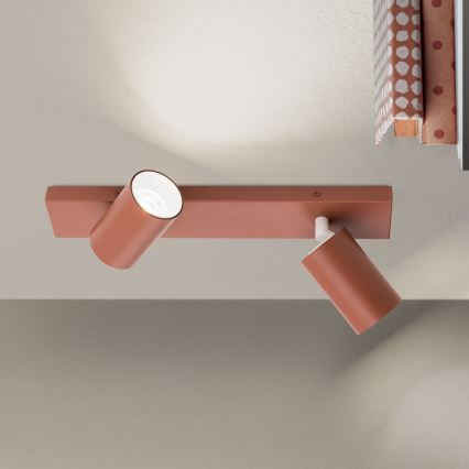 PENN Spotlight 2xGU10/13W/230V, Brick Red