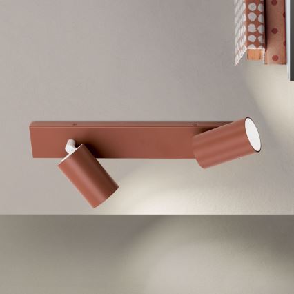 PENN Spotlight 2xGU10/13W/230V, Brick Red