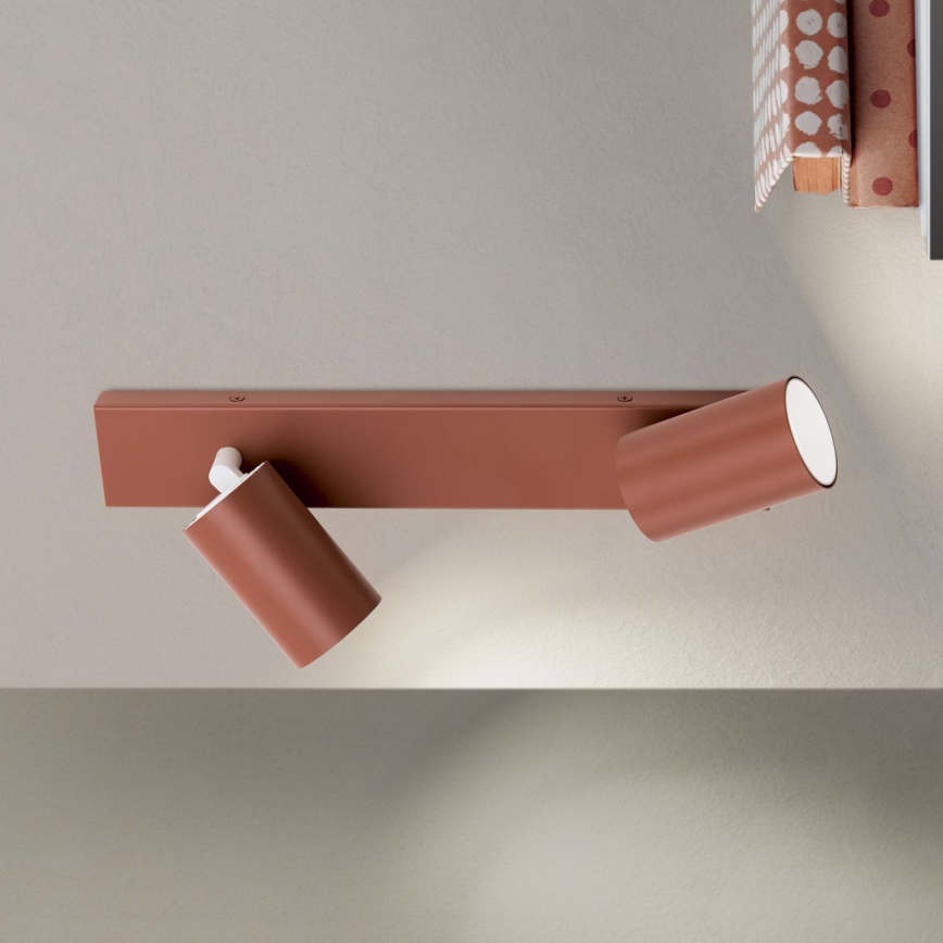 PENN Spotlight 2xGU10/13W/230V, Brick Red