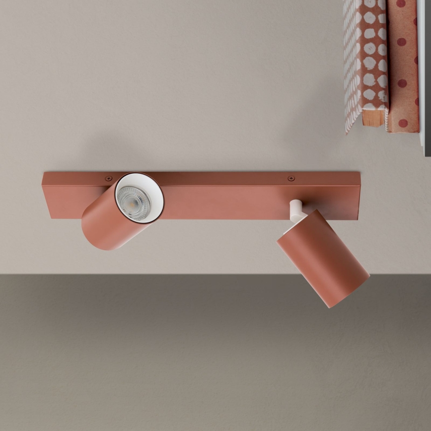 PENN Spotlight 2xGU10/13W/230V, Brick Red