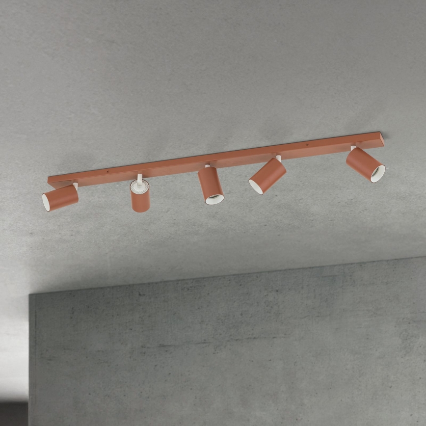 PENN Spotlight 5xGU10/13W/230V, Brick red