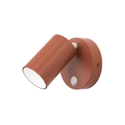 PENN Wall-Mounted Spotlight 1xGU10/13W/230V Brick Red