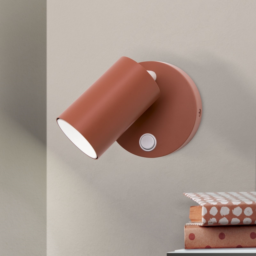 PENN Wall-Mounted Spotlight 1xGU10/13W/230V Brick Red