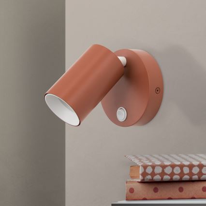 PENN Wall-Mounted Spotlight 1xGU10/13W/230V Brick Red