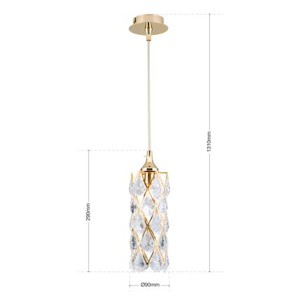 RITA Cable Pendant Light 1xG9/40W/230V, Gold