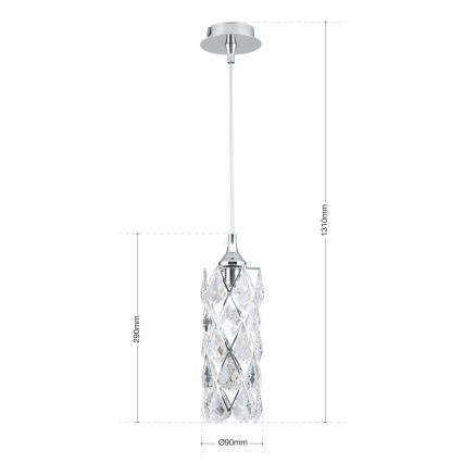 RITA cable pendant light 1xG9/40W/230V polished chrome