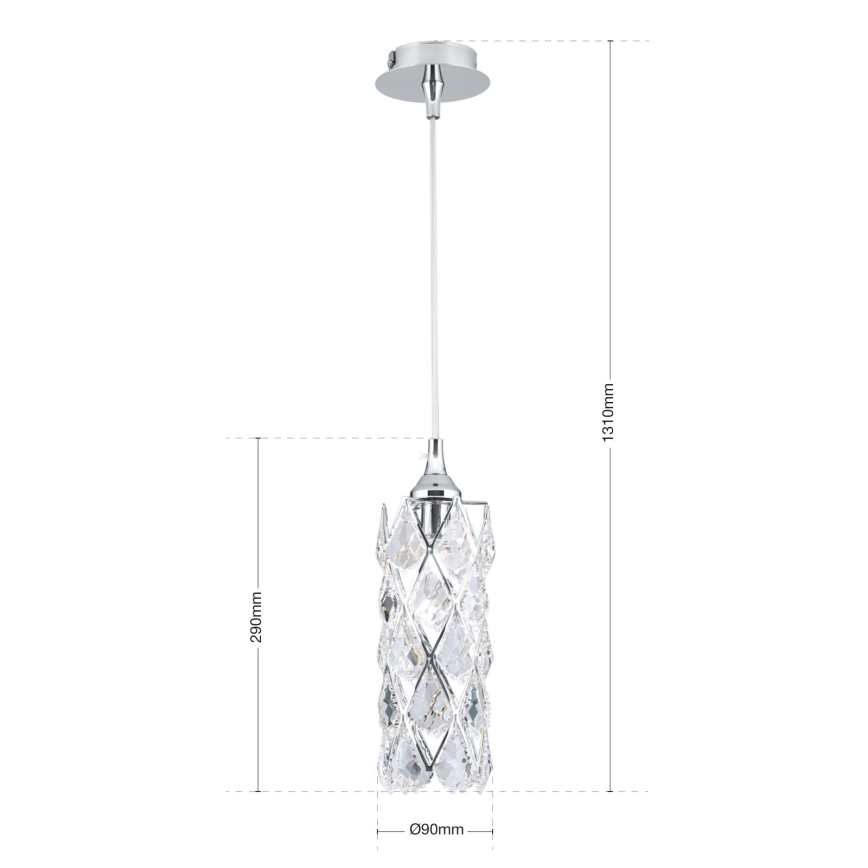 RITA cable pendant light 1xG9/40W/230V polished chrome