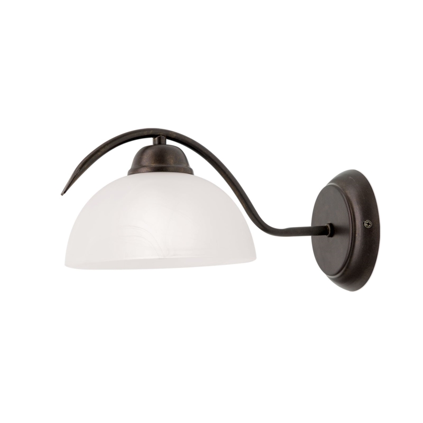 RULA Wall Lamp 1xE27/40W/230V White/Bronze