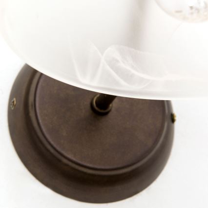 RULA Wall Lamp 1xE27/40W/230V White/Bronze