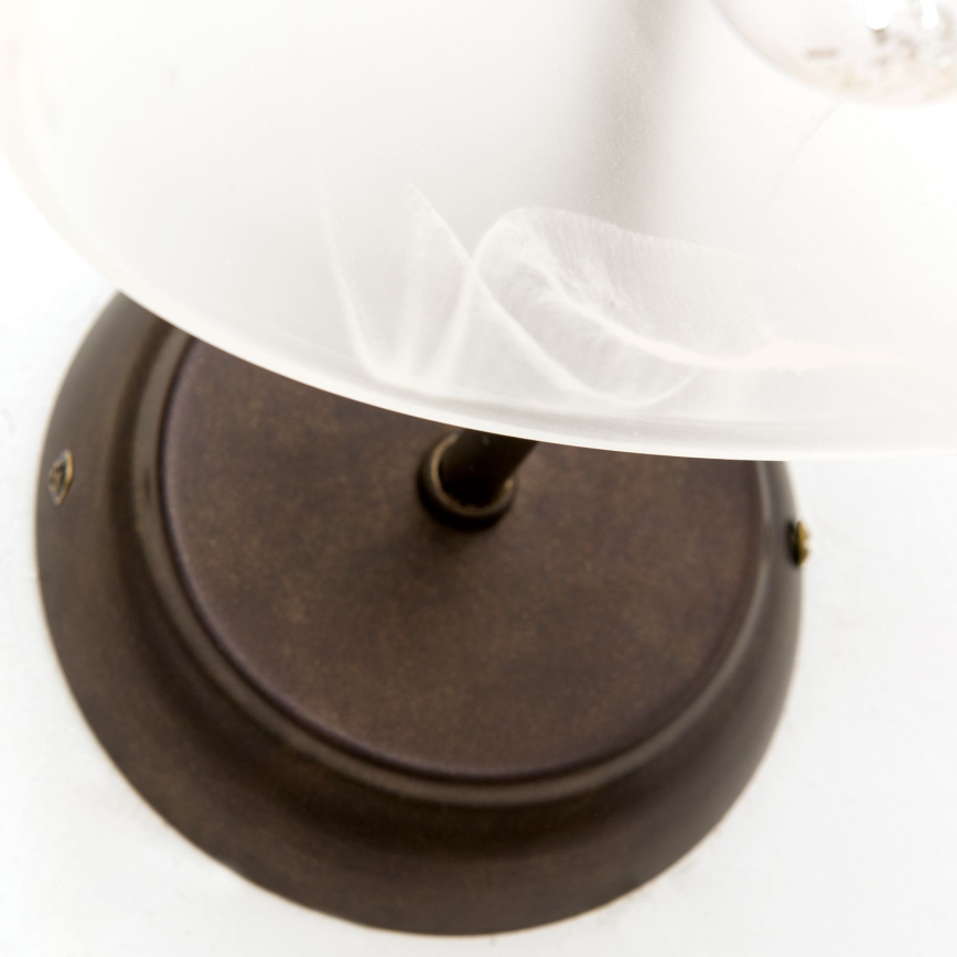 RULA Wall Lamp 1xE27/40W/230V White/Bronze