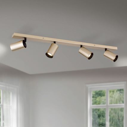 SEAN 4xGU10/13W/230V Gold Spotlight