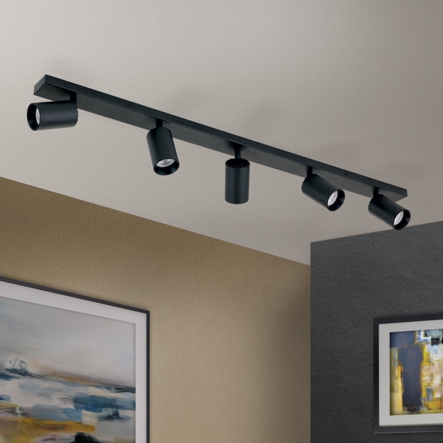 SEAN 5xGU10/13W/230V Spotlight Black