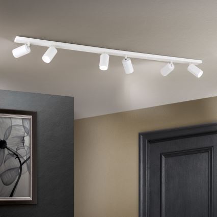 SEAN 6-light spotlight fixture – 6× GU10 / 13W / 230V, white