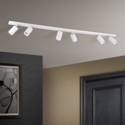 SEAN 6-light spotlight fixture – 6× GU10 / 13W / 230V, white