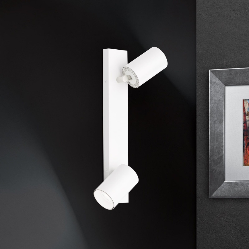Wall-mounted spotlight SEAN 2xGU10/13W/230V white