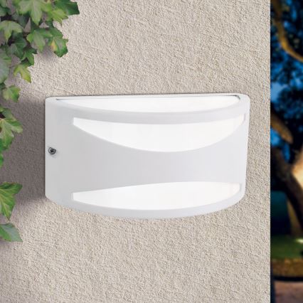 Outdoor wall light SHELL 1xE27/40W/230V IP54 white