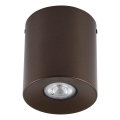 ORION Single Spotlight 1x GU10/10W/230V, 12.5 cm, Brown