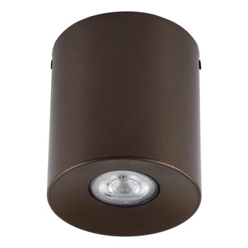 ORION Single Spotlight 1x GU10/10W/230V, 12.5 cm, Brown