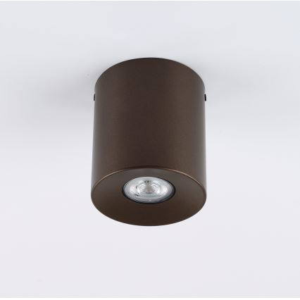ORION Single Spotlight 1x GU10/10W/230V, 12.5 cm, Brown