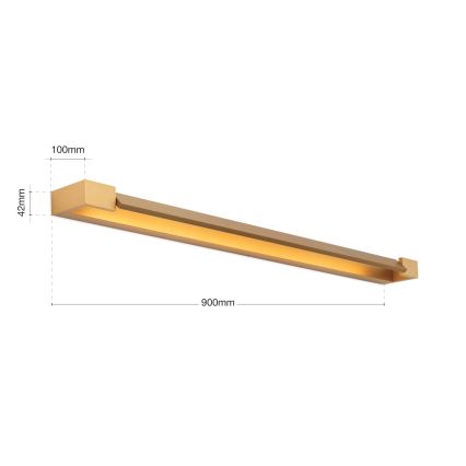 LED Bathroom mirror lighting MARILYN LED/24W/230V 90 cm IP44 gold