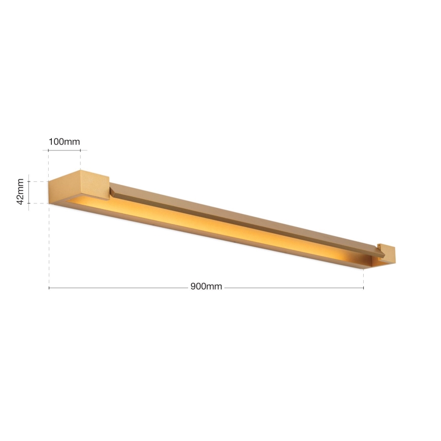 LED Bathroom mirror lighting MARILYN LED/24W/230V 90 cm IP44 gold