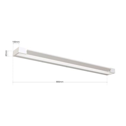 LED Bathroom mirror lighting MARILYN LED/24W/230V 90 cm IP44 white