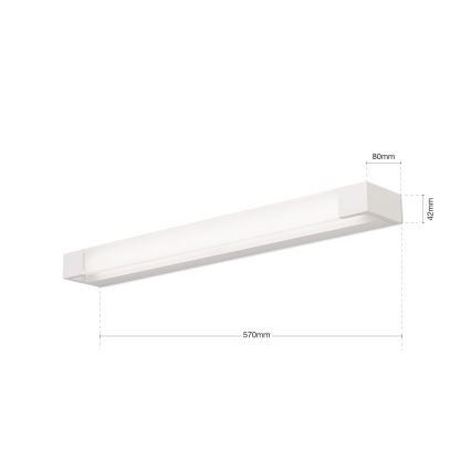 LED Bathroom mirror lighting MARILYN LED/21W/230V 57 cm IP44 white