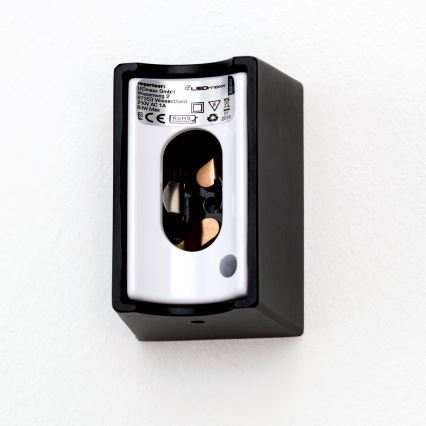 LED Wall light VISAGIST 1xS14d/8W/230V black