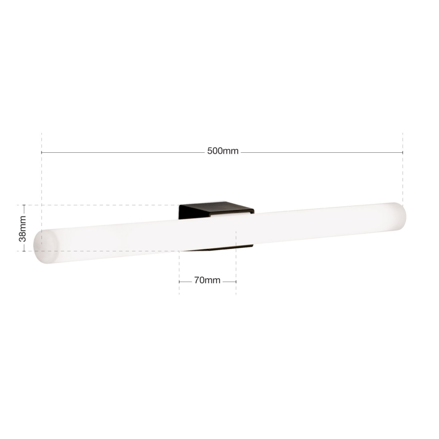 LED Wall light VISAGIST 1xS14d/8W/230V black