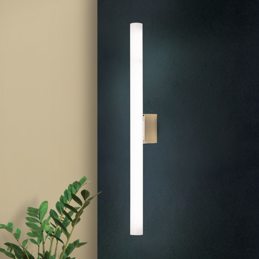 LED Wall light VISAGIST 1xS14d/8W/230V brass