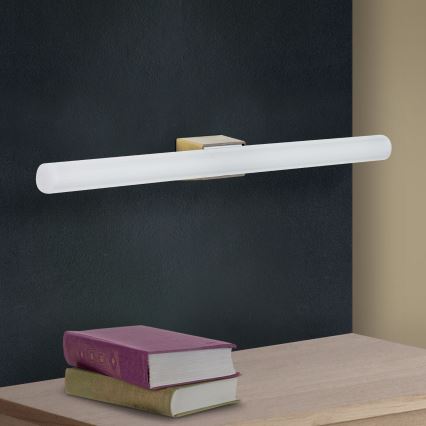 LED Wall light VISAGIST 1xS14d/8W/230V brass
