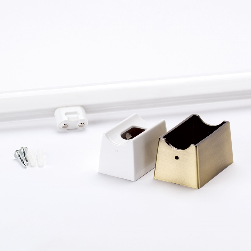 LED Wall light VISAGIST 1xS14d/8W/230V brass