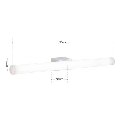 LED Wall light VISAGIST 1xS14d/8W/230V white