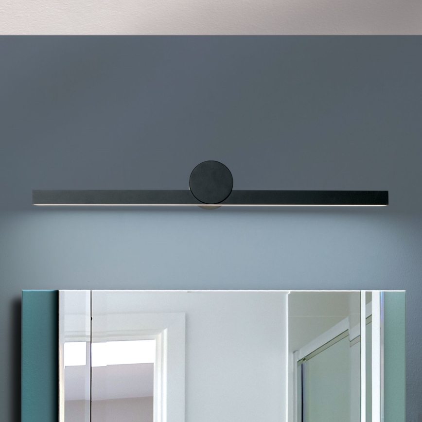 LED Bathroom mirror lighting BEAUTY LED/12W/230V 61 cm IP54 black