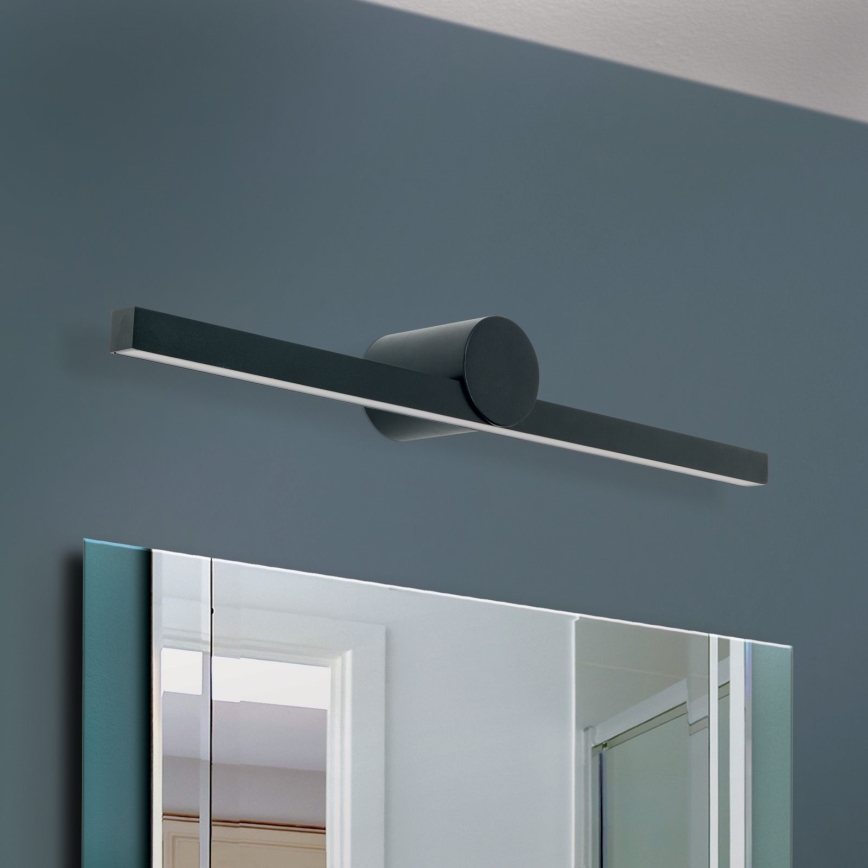 LED Bathroom mirror lighting BEAUTY LED/12W/230V 61 cm IP54 black