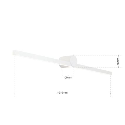 LED Bathroom mirror lighting BEAUTY LED/24W/230V 101 cm IP54 white