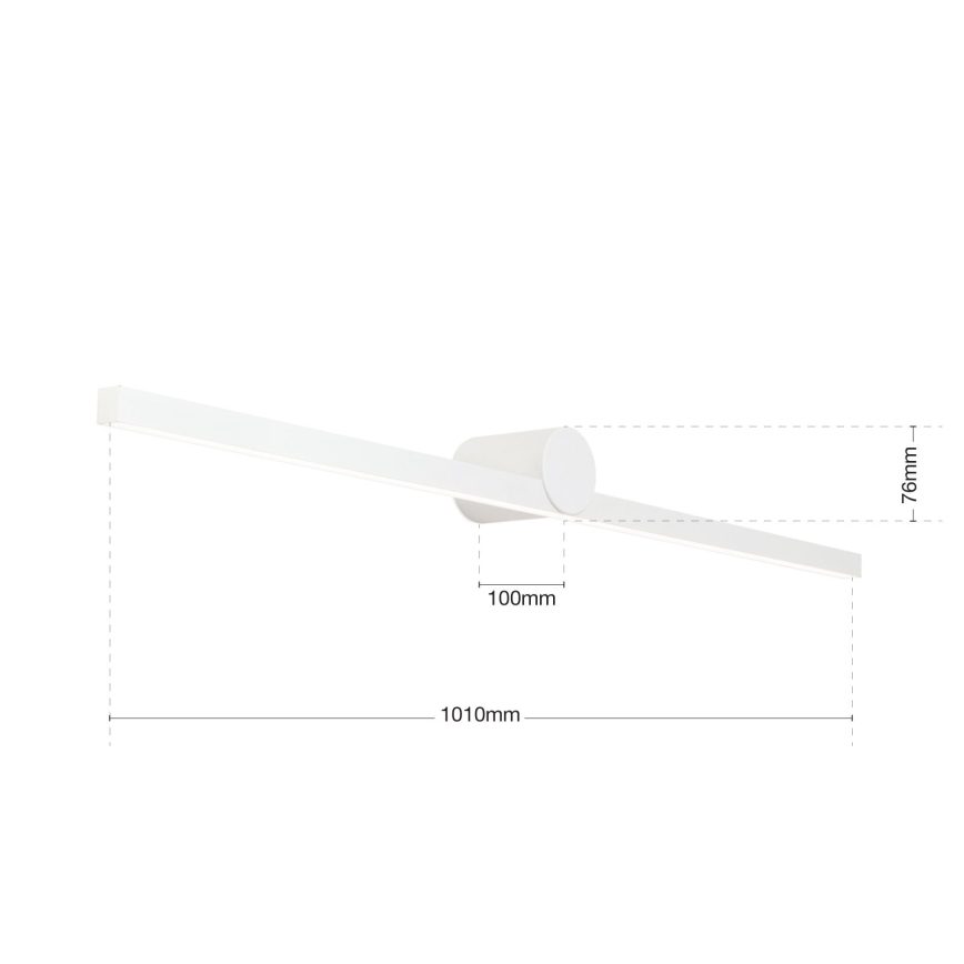 LED Bathroom mirror lighting BEAUTY LED/24W/230V 101 cm IP54 white