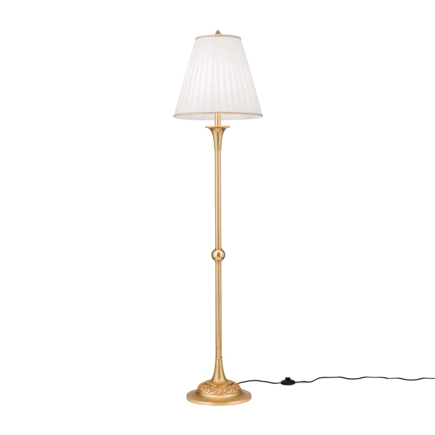 Floor lamp FONSA 1xE27/60W/230V white/gold