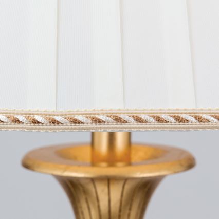 Floor lamp FONSA 1xE27/60W/230V white/gold