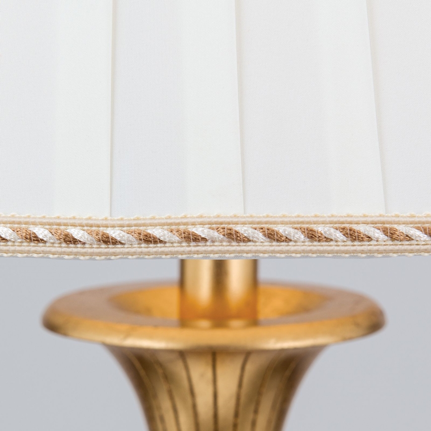 Floor lamp FONSA 1xE27/60W/230V white/gold