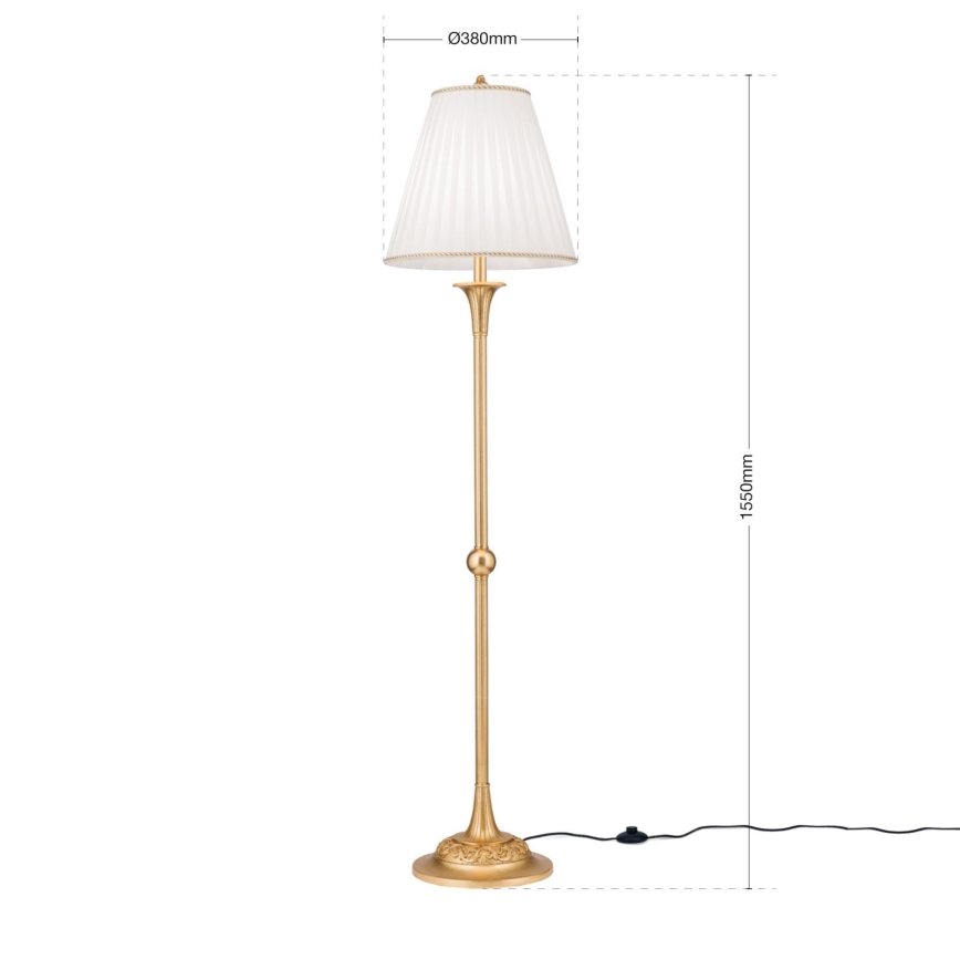 Floor lamp FONSA 1xE27/60W/230V white/gold