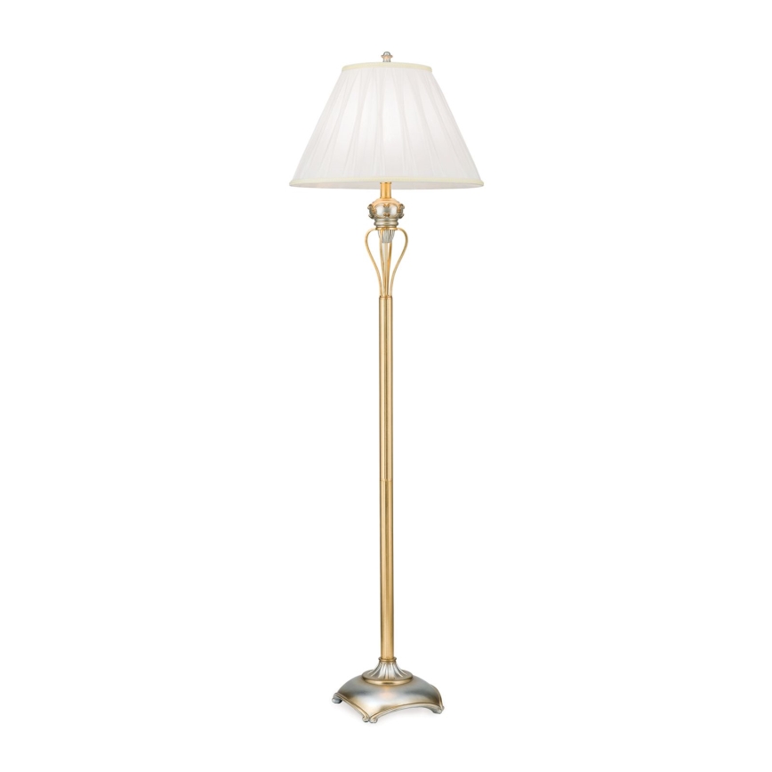 Floor lamp TIZIA 1xE27/60W/230V white/gold/patina